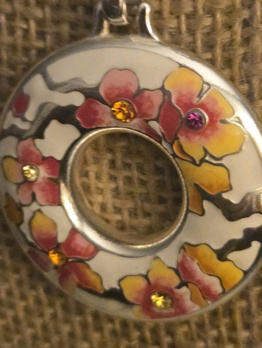 Brighton Kyoto In Bloom Sakura Floral Enamel Necklace Earrings Set NWT - Picture 8 of 11